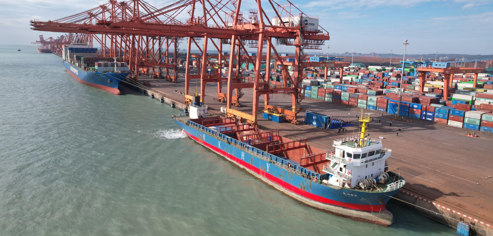 “防城港-顺德新港”集装箱班轮快线正式开通，，，运输时效大幅提升10天以上